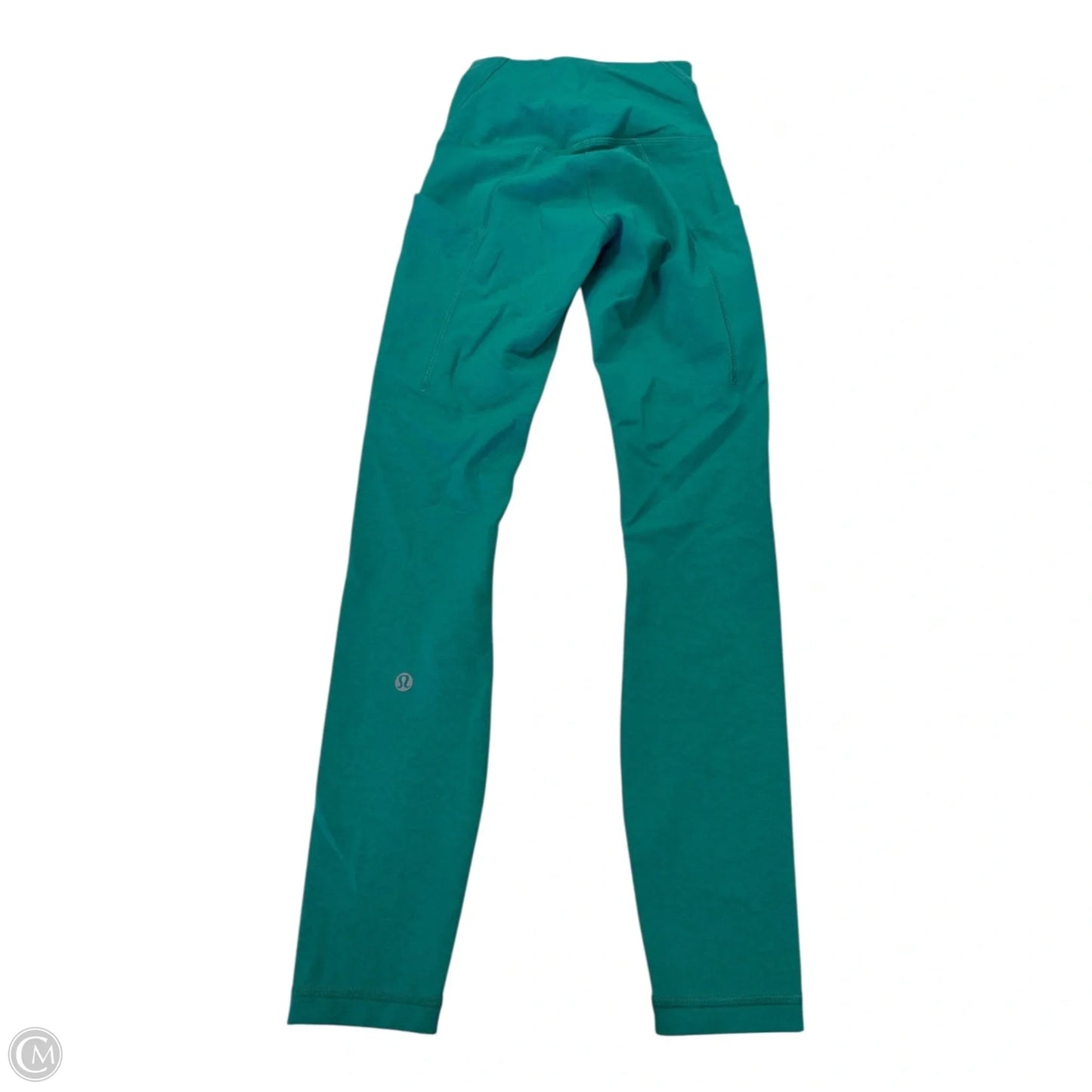 Athletic Leggings By Lululemon In Green, Size: 0