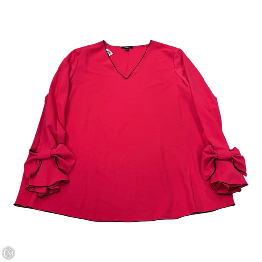 Top Long Sleeve By Alfani In Pink, Size: L