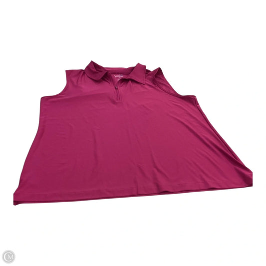 Top Sleeveless By Croft And Barrow In Purple, Size: Xl