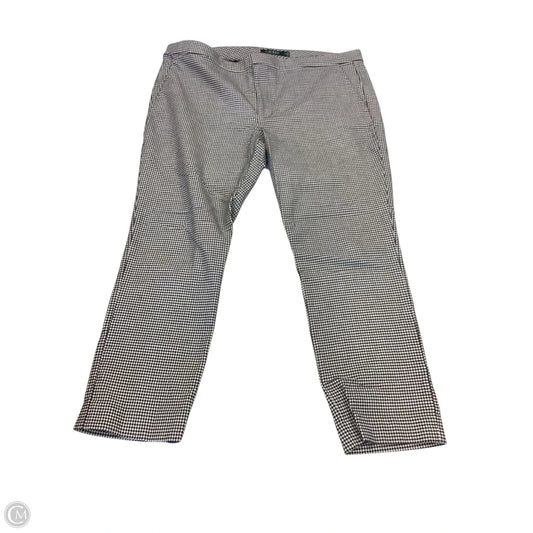 Pants Dress By Lauren By Ralph Lauren In Black & White, Size: 16