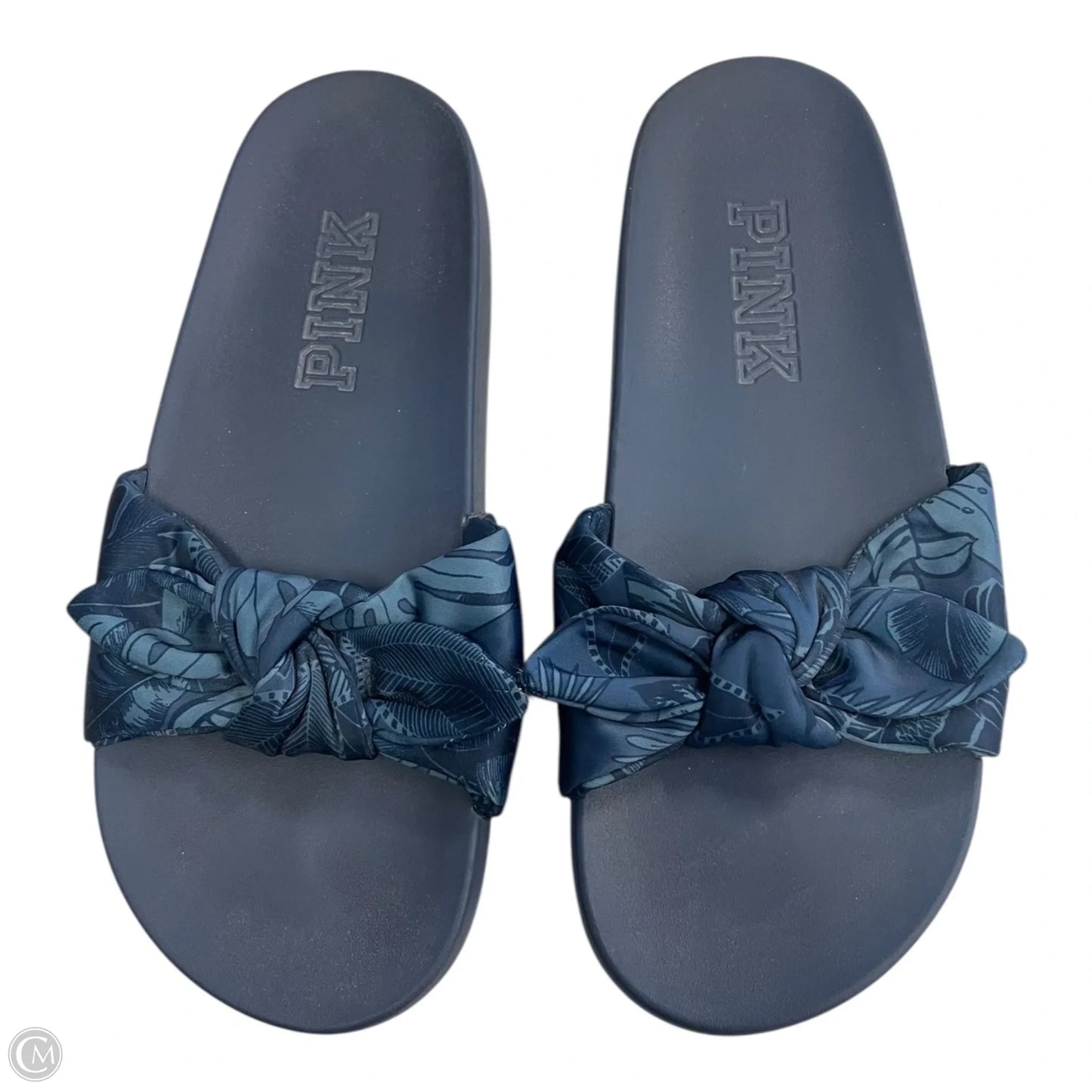 Sandals Flats By Pink In Blue, Size: 10