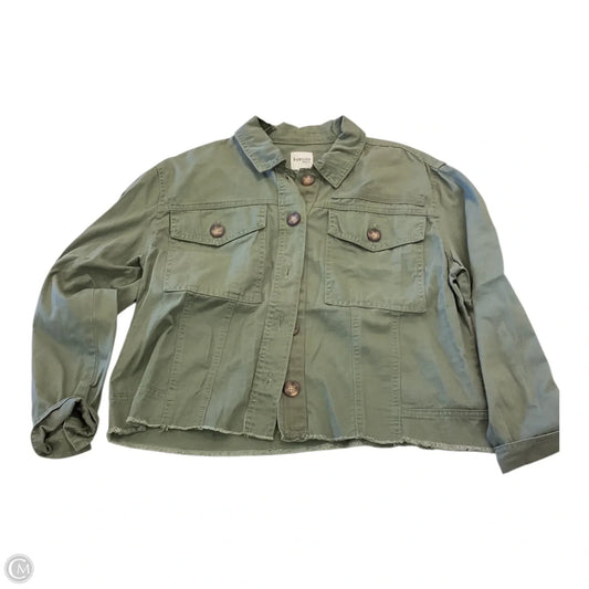 Jacket Utility By Kensie In Green, Size: M