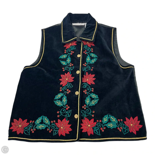 Vest Other By Dressbarn In Black, Size: M