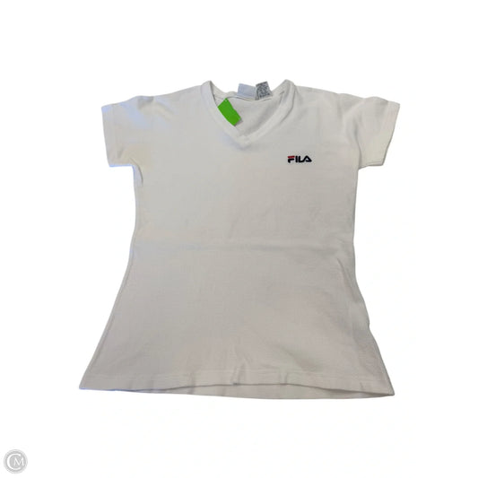 Top Short Sleeve Basic By Fila In White, Size: S