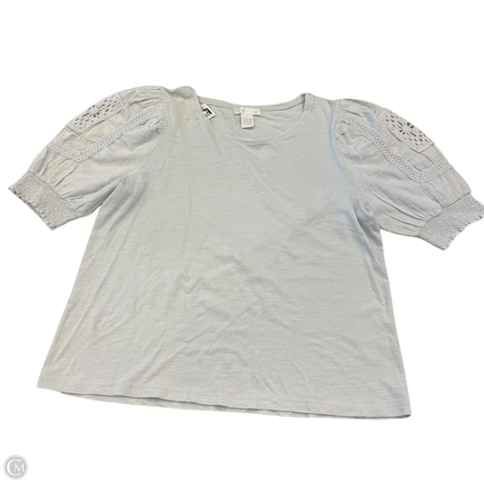 Top Short Sleeve By Design History In Blue, Size: Xl