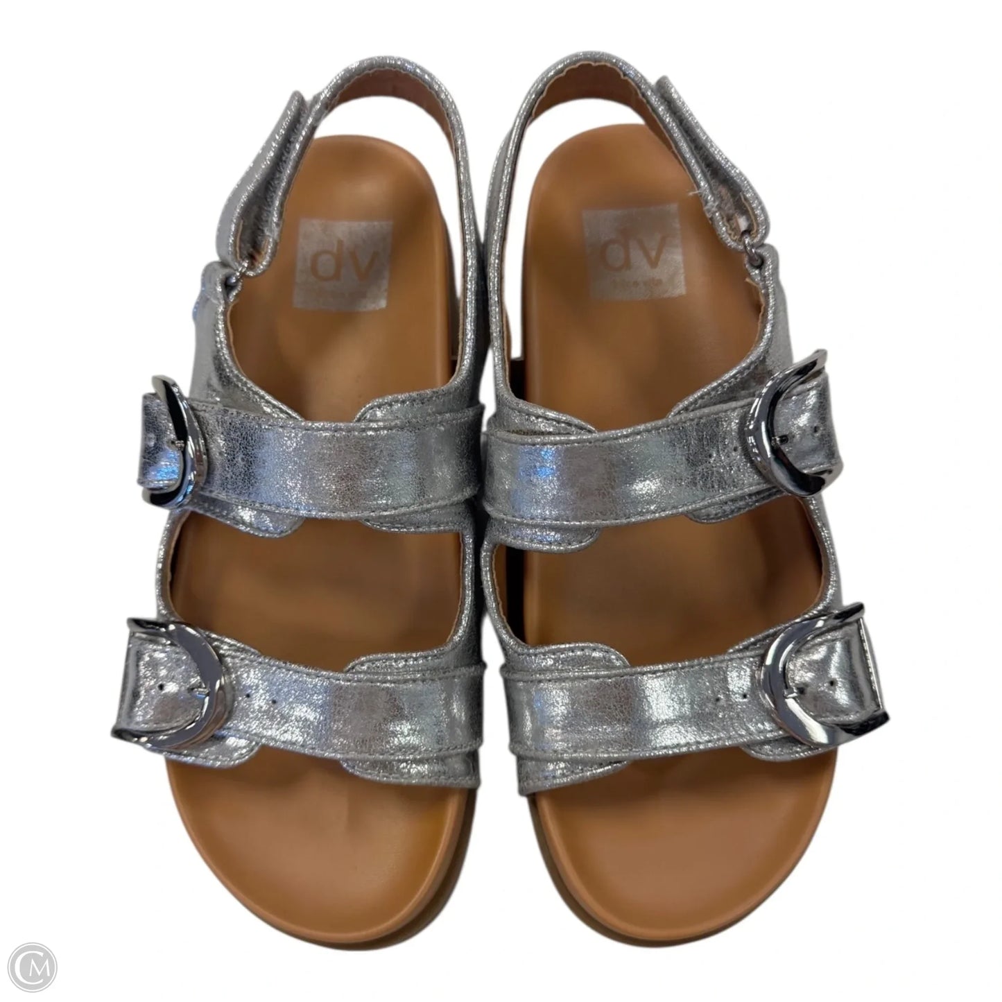 Sandals Flats By Dolce Vita In Silver, Size: 7