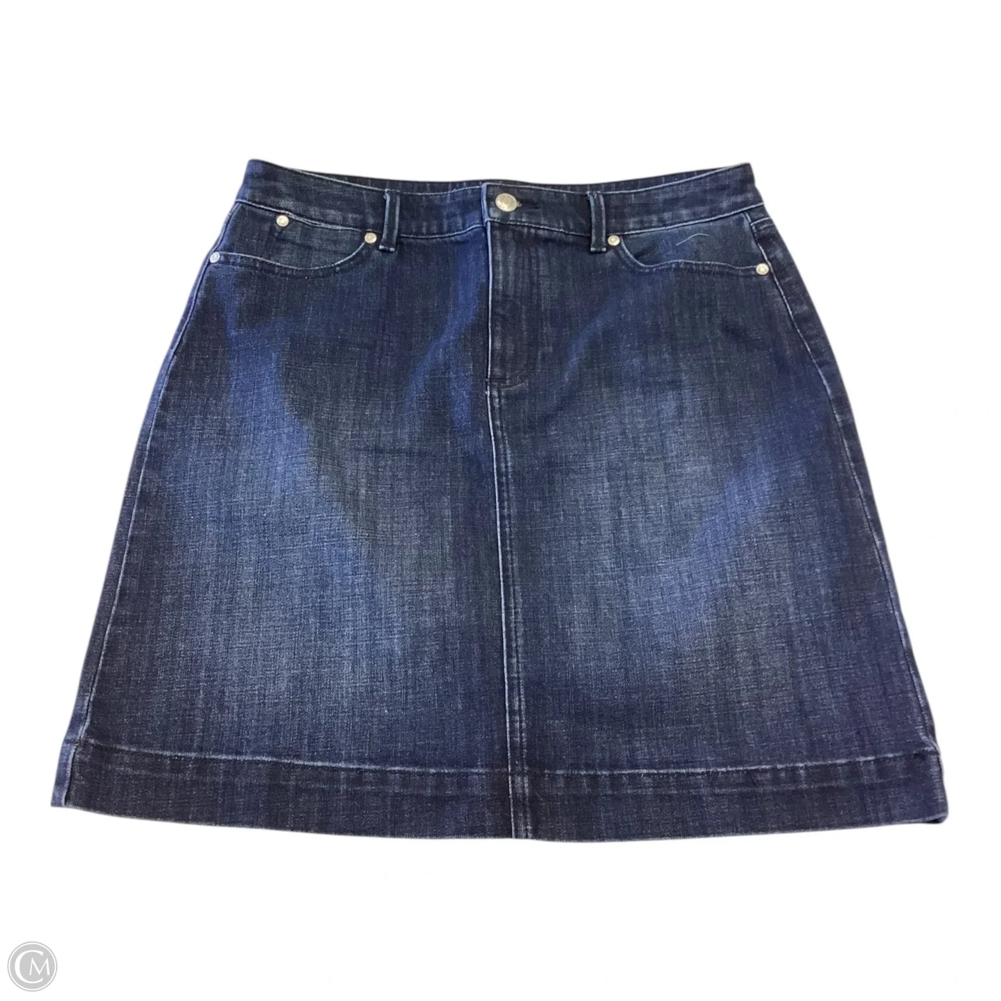 Skirt Mini & Short By Talbots In Blue Denim, Size: 8
