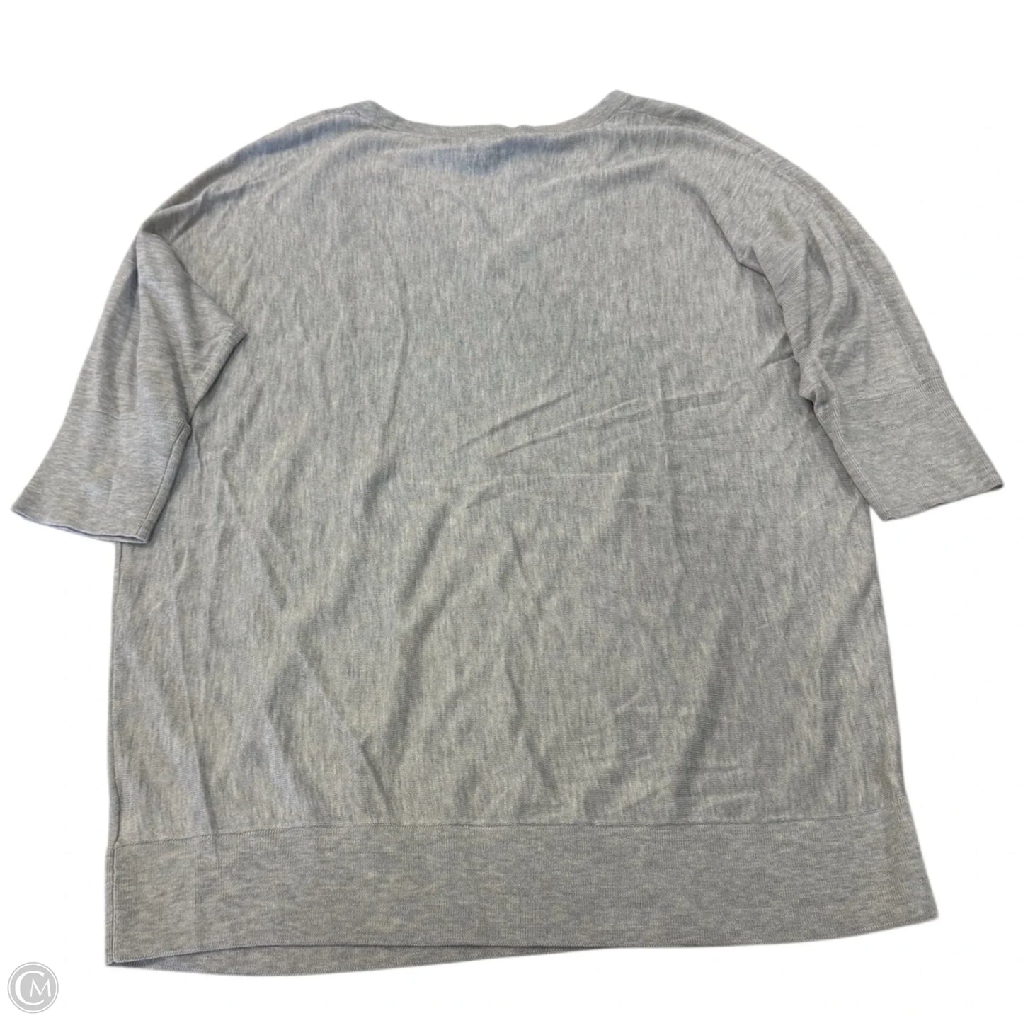 Top 3/4 Sleeve Basic By Mossimo In Grey, Size: Xxl