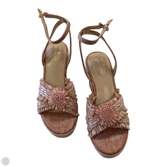 Shoes Heels Wedge By Bandolino In Pink, Size: 7.5