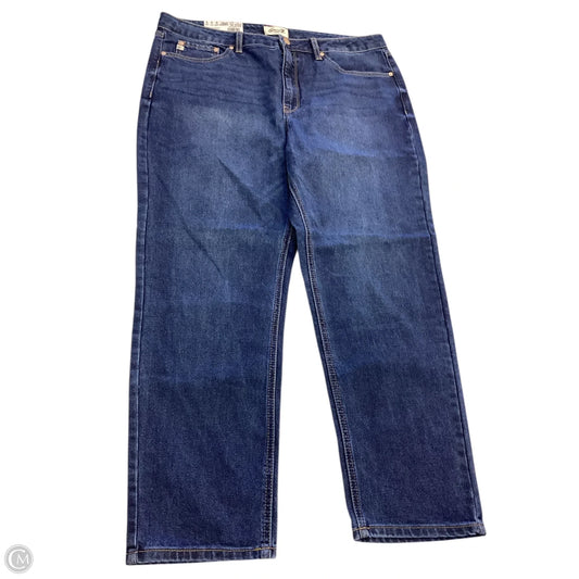 Jeans Straight By Seven 7 In Blue Denim, Size: 16
