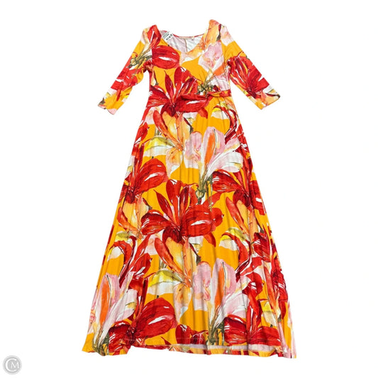Dress Casual Maxi By Soft Surroundings In Floral Print, Size: M