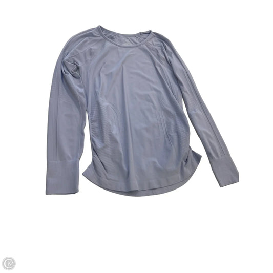 Athletic Top Long Sleeve Collar By Gaiam In Purple, Size: L