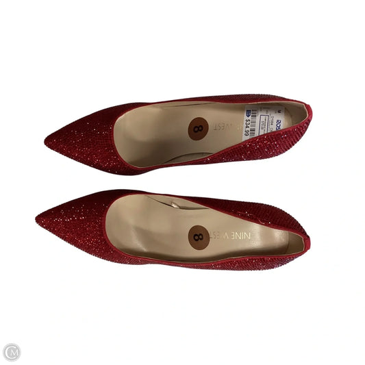 Shoes Heels Stiletto By Nine West In Red, Size: 8