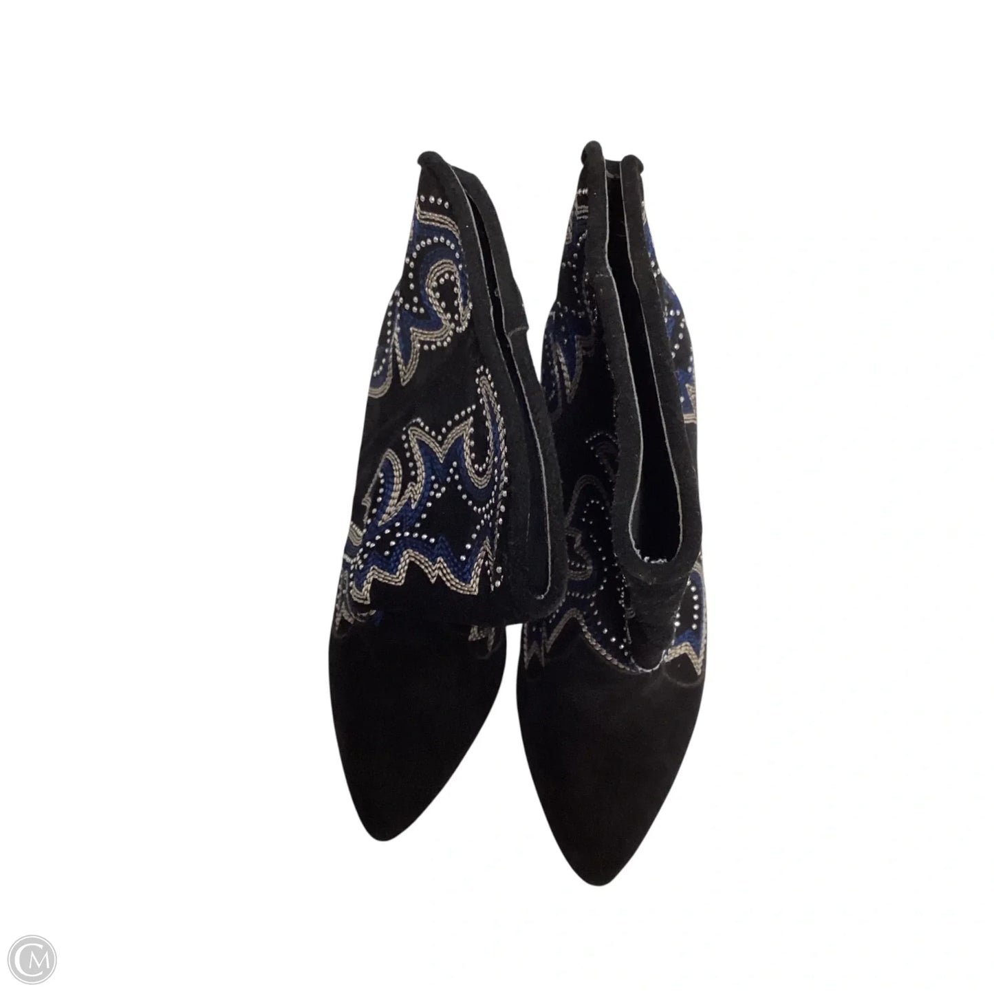 Boots Ankle Heels By Steve Madden In Black, Size: 8