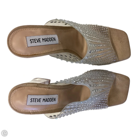 Shoes Heels Block By Steve Madden In Cream, Size: 5.5