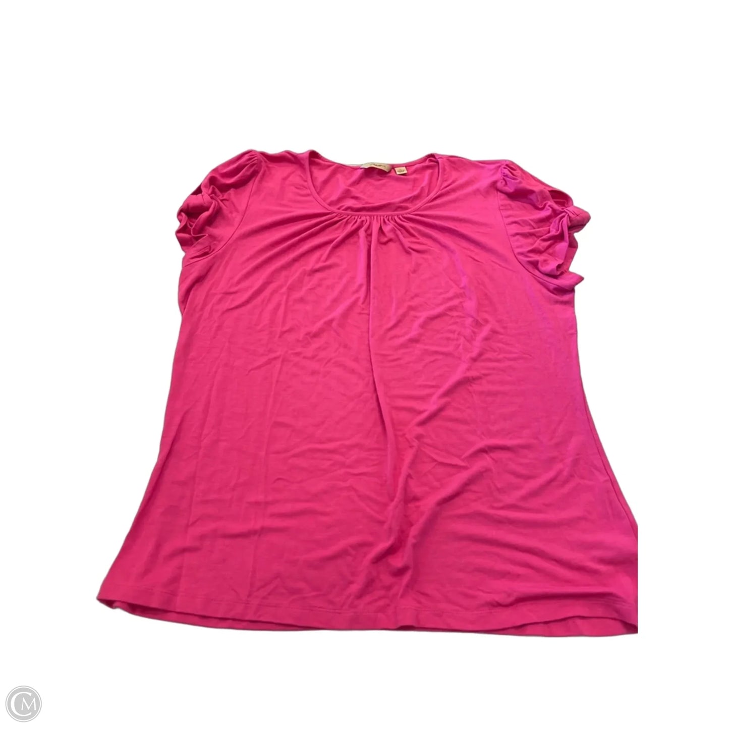 Top Short Sleeve Basic By Motto In Pink, Size: L