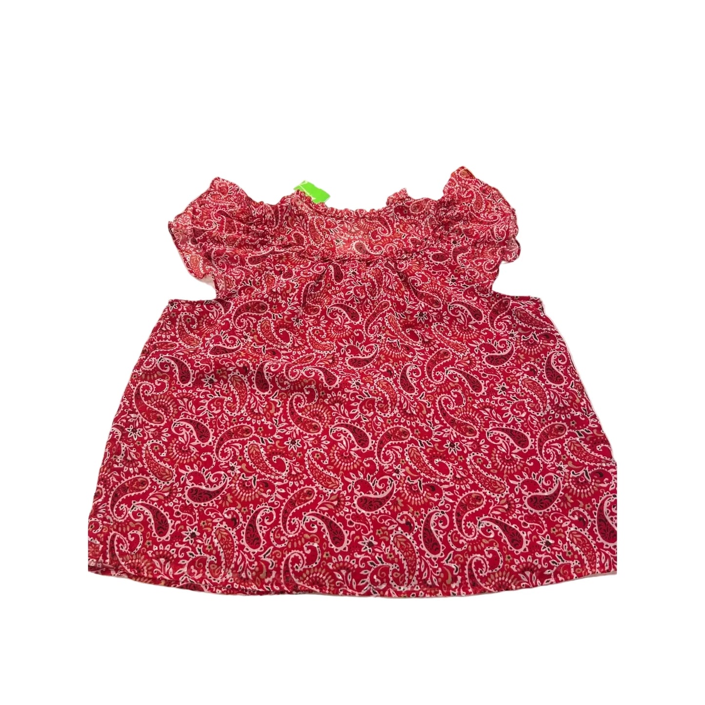 Blouse Short Sleeve By Loft In Red, Size: Xl