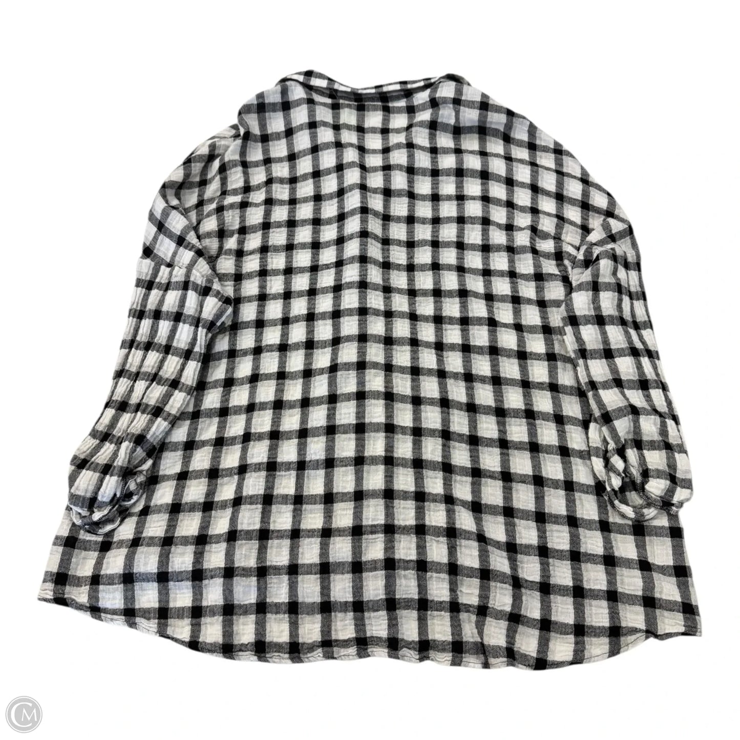 Top Long Sleeve By Show Me Your Mumu In Checkered Pattern, Size: Xl