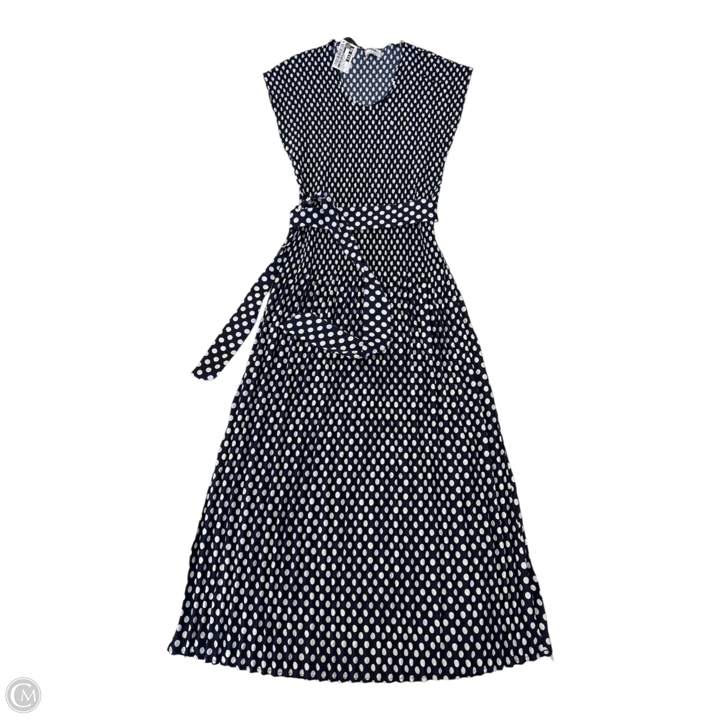 Dress Casual Midi By Clothes Mentor In Polkadot Pattern, Size: L