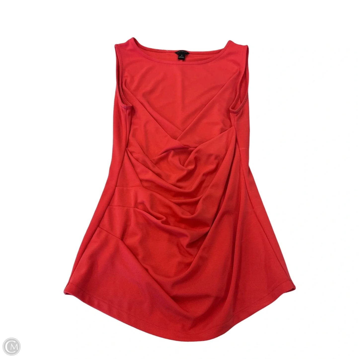 Blouse Sleeveless By Ann Taylor In Coral, Size: Xs