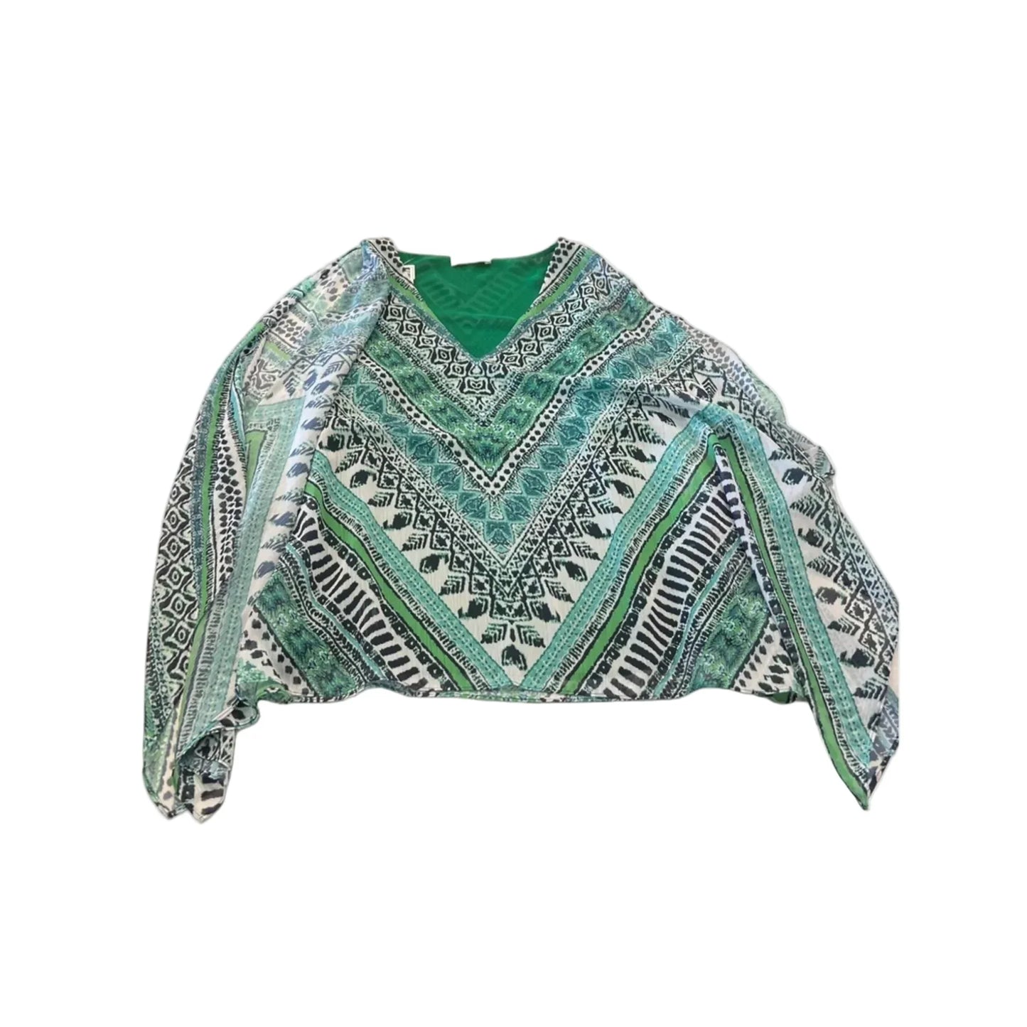 Blouse Short Sleeve By Ramy Brook In Green, Size: S