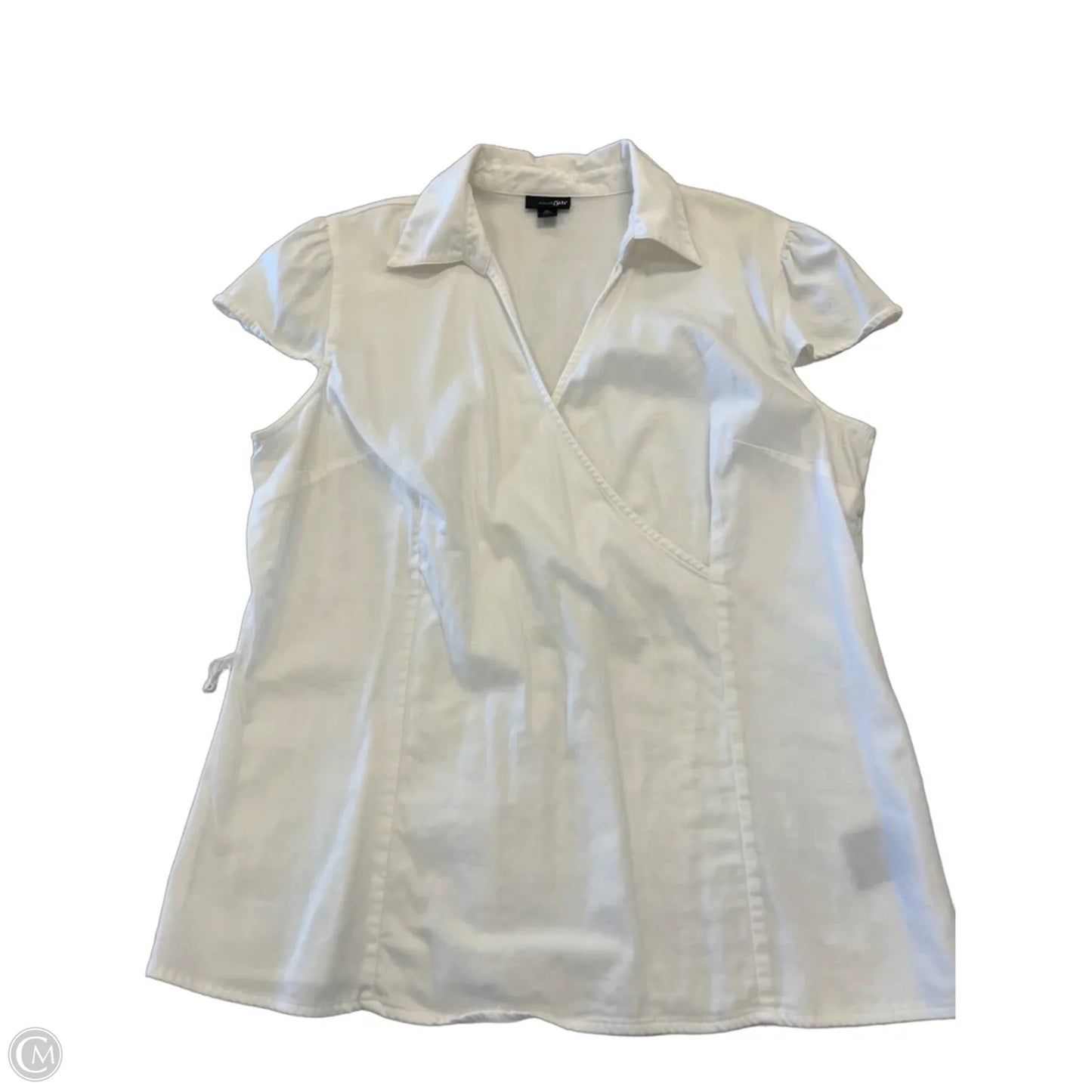 Top Short Sleeve By East 5th In White, Size: Xl