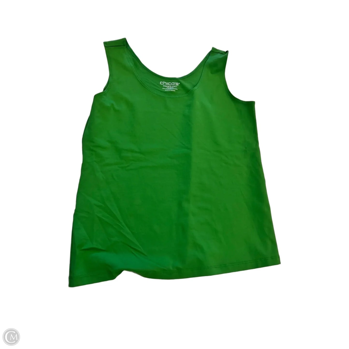 Top Sleeveless Basic By Chicos In Green, Size: M