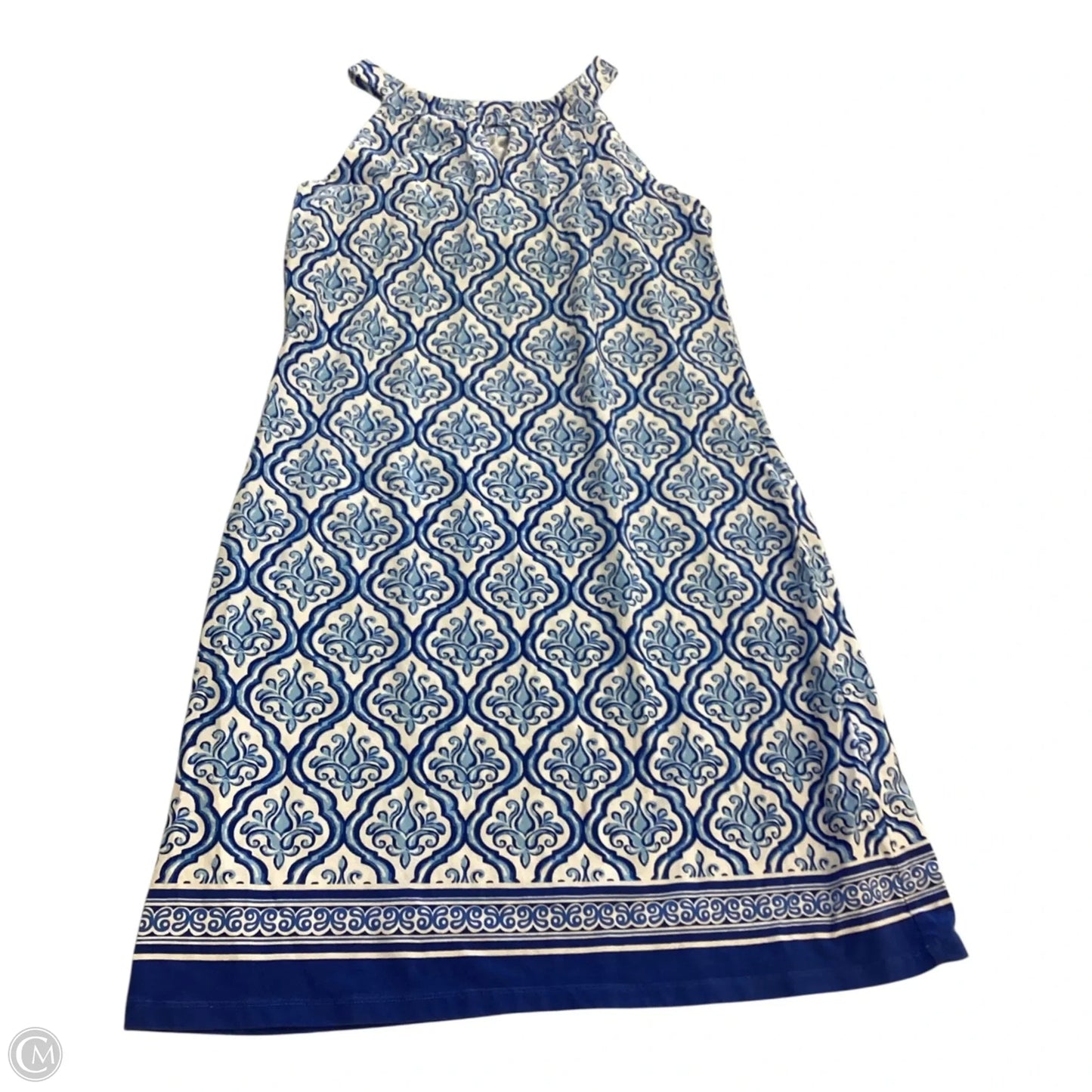 Dress Casual Short By Clothes Mentor In Blue & White, Size: S