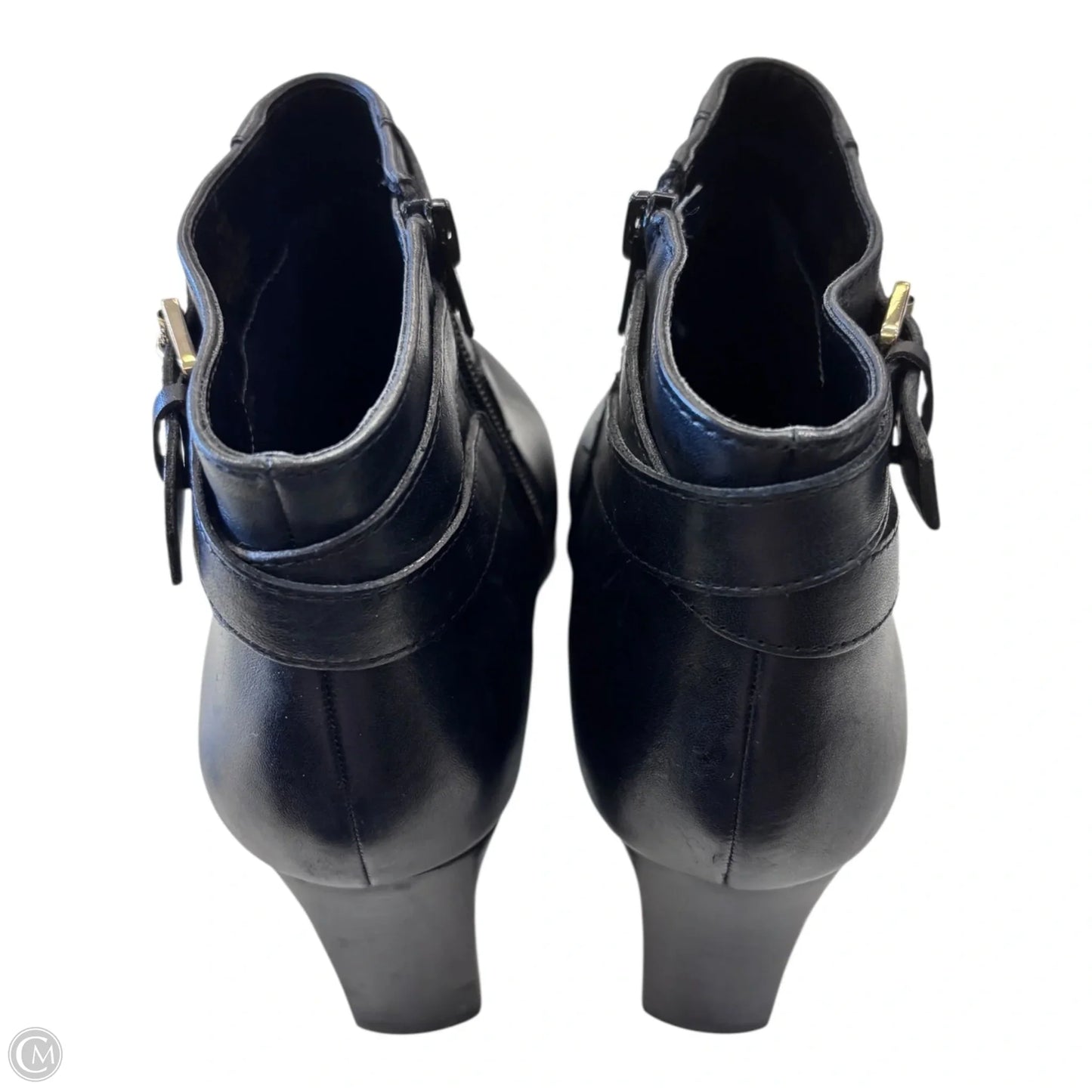 Boots Ankle Heels By Lauren By Ralph Lauren In Black, Size: 8.5
