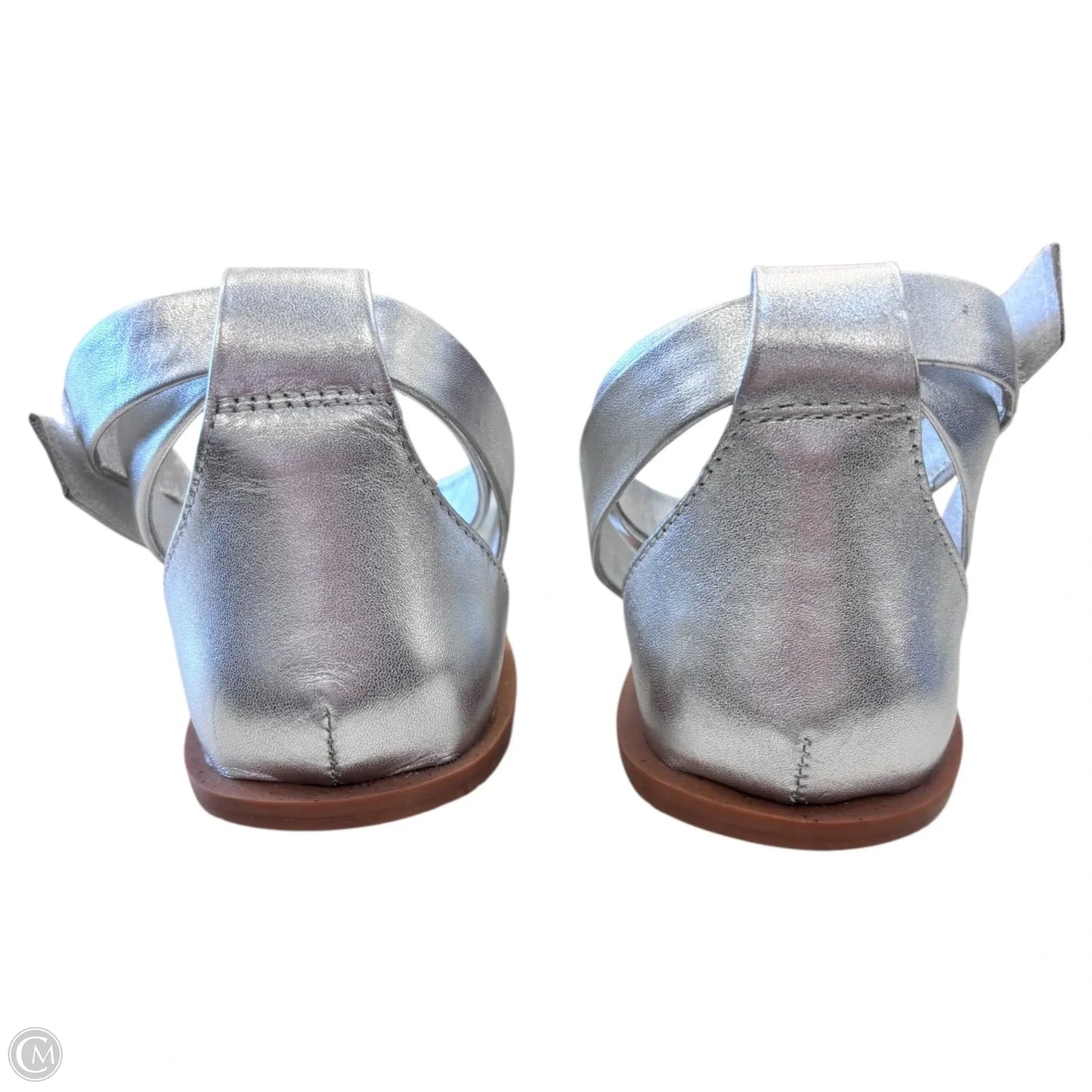 Sandals Flats By Franco Sarto In Silver, Size: 8.5
