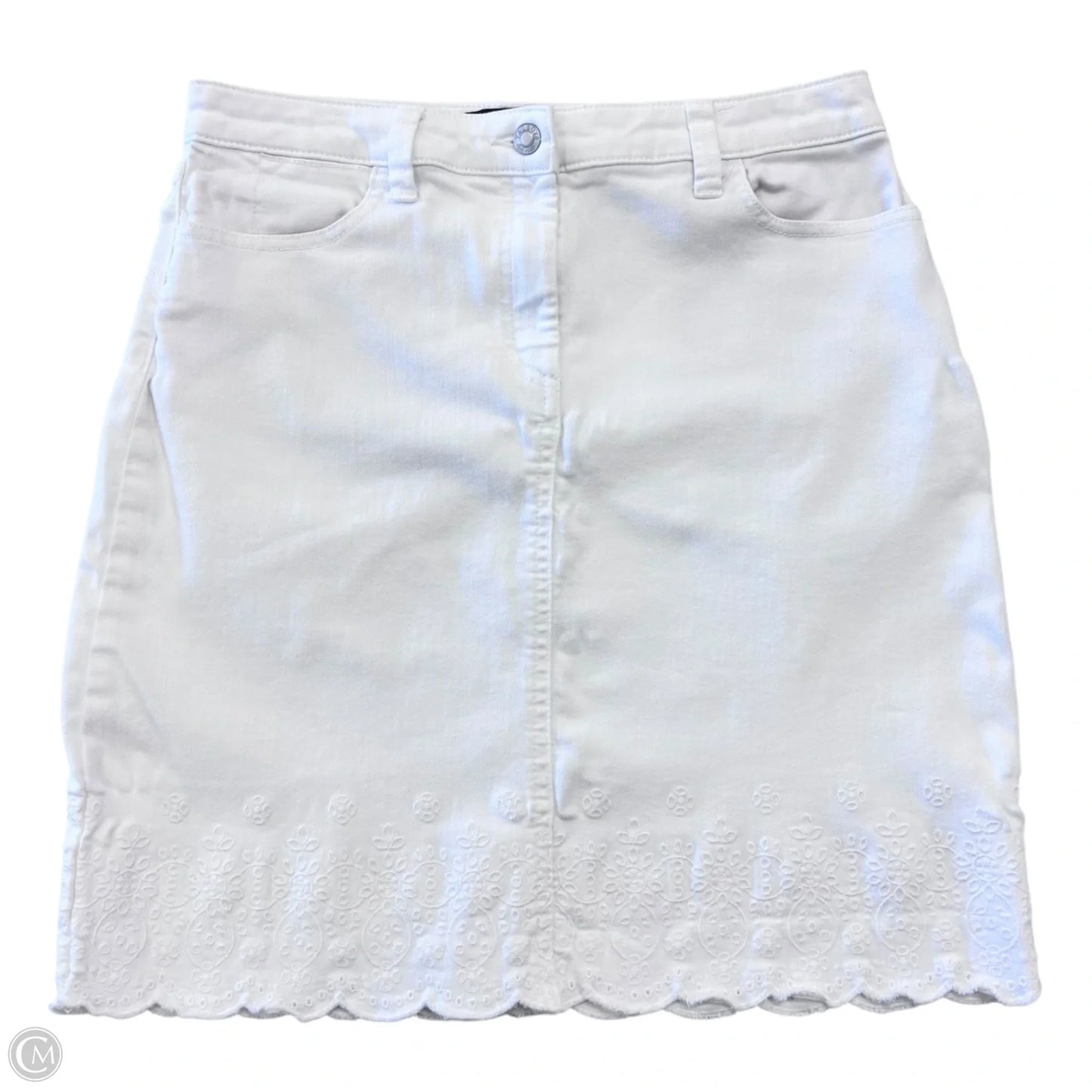Skirt Mini & Short By Talbots In White, Size: 6