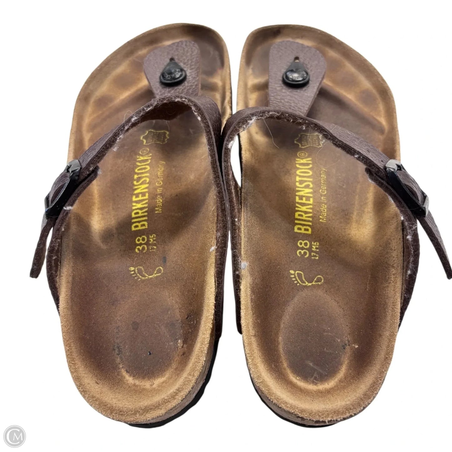 Sandals Flats By Birkenstock In Brown, Size: 8