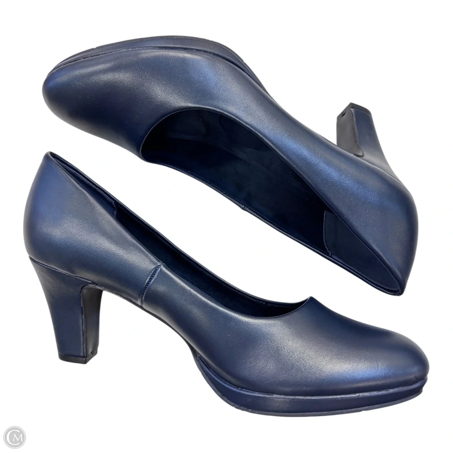 Shoes Heels Platform By Easy Street In Navy, Size: 8.5