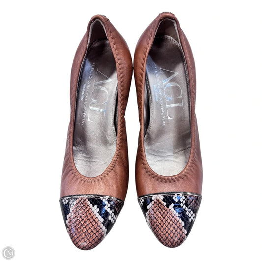 Shoes Heels Block By Clothes Mentor In Brown, Size: 6