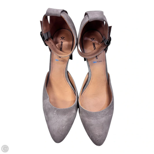 Shoes Heels Block By Johnston & Murphy In Grey, Size: 10