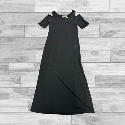 Black Dress Long Short Sleeve Chicos, Size 0 (small)