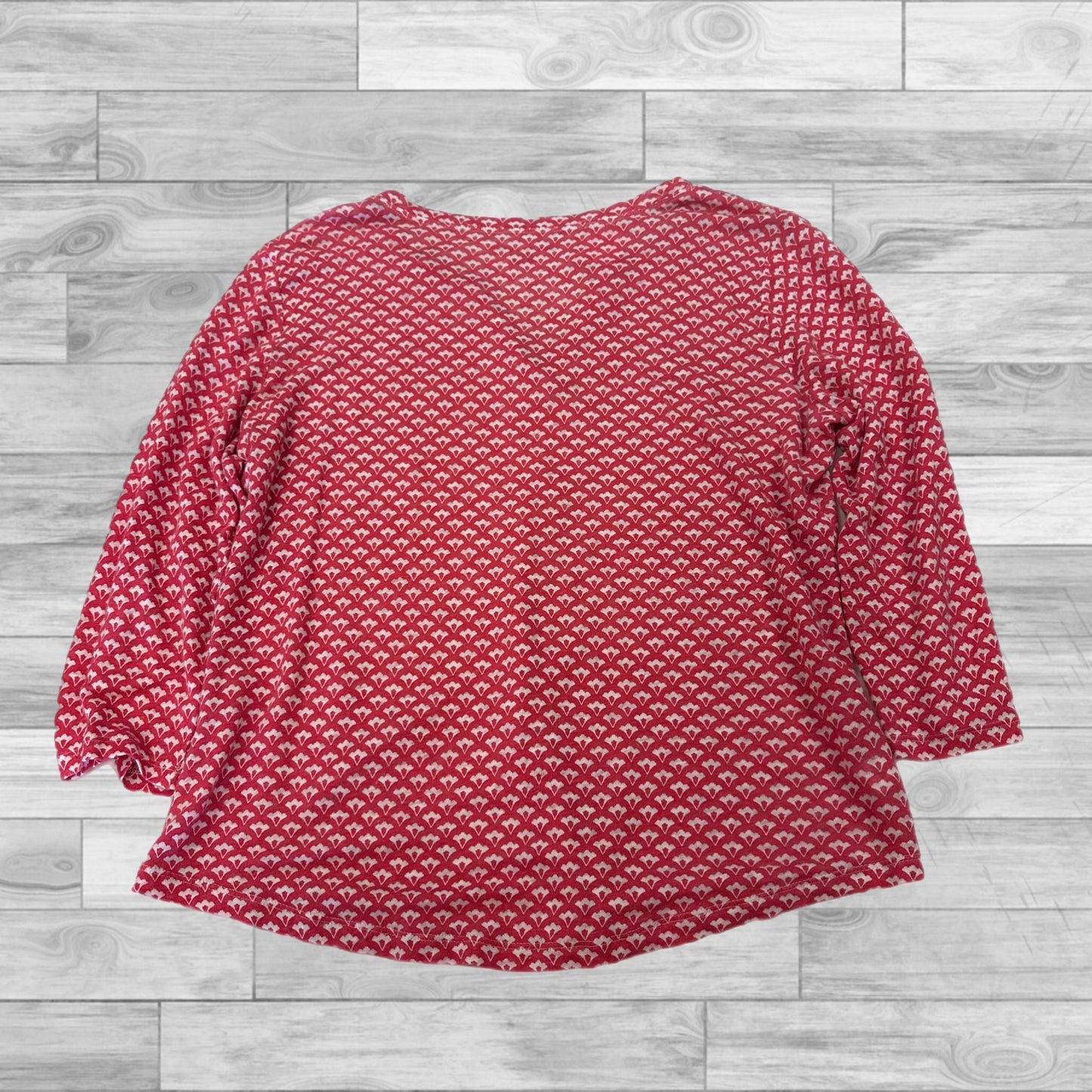 Top 3/4 Sleeve By Ann Taylor In Red, Size: M