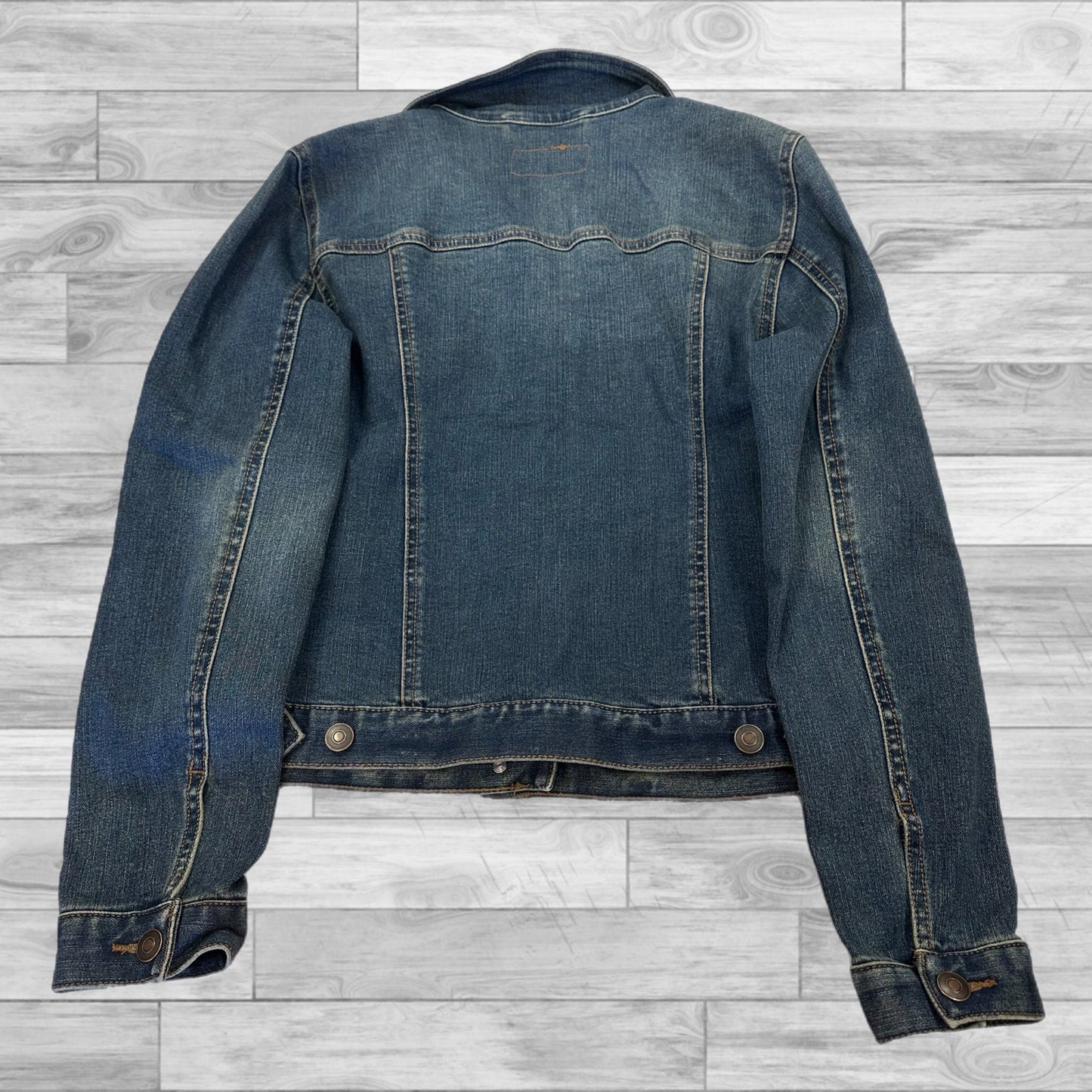 Jacket Denim By Time And Tru In Blue, Size: S