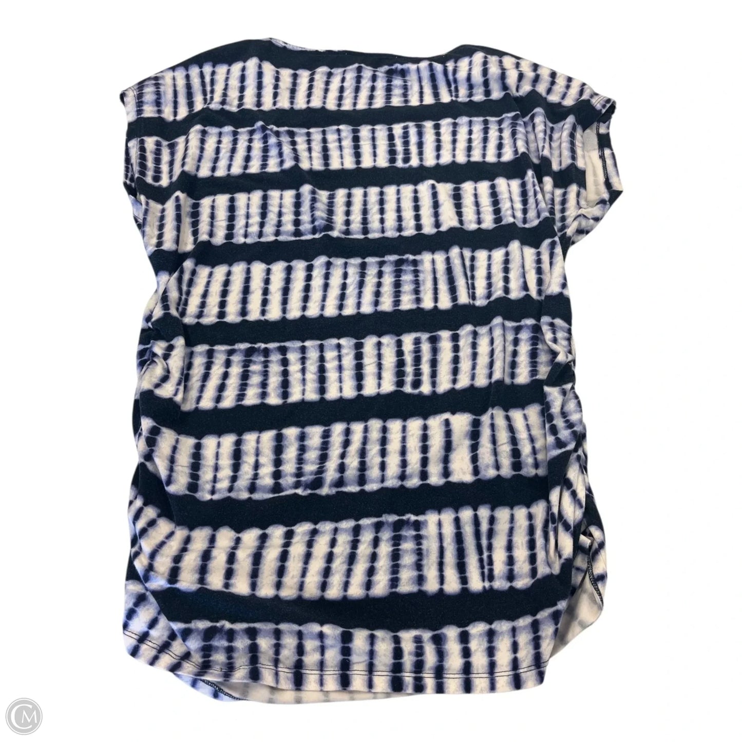 Top Short Sleeve Designer By Michael Kors In Striped Pattern, Size: Xl