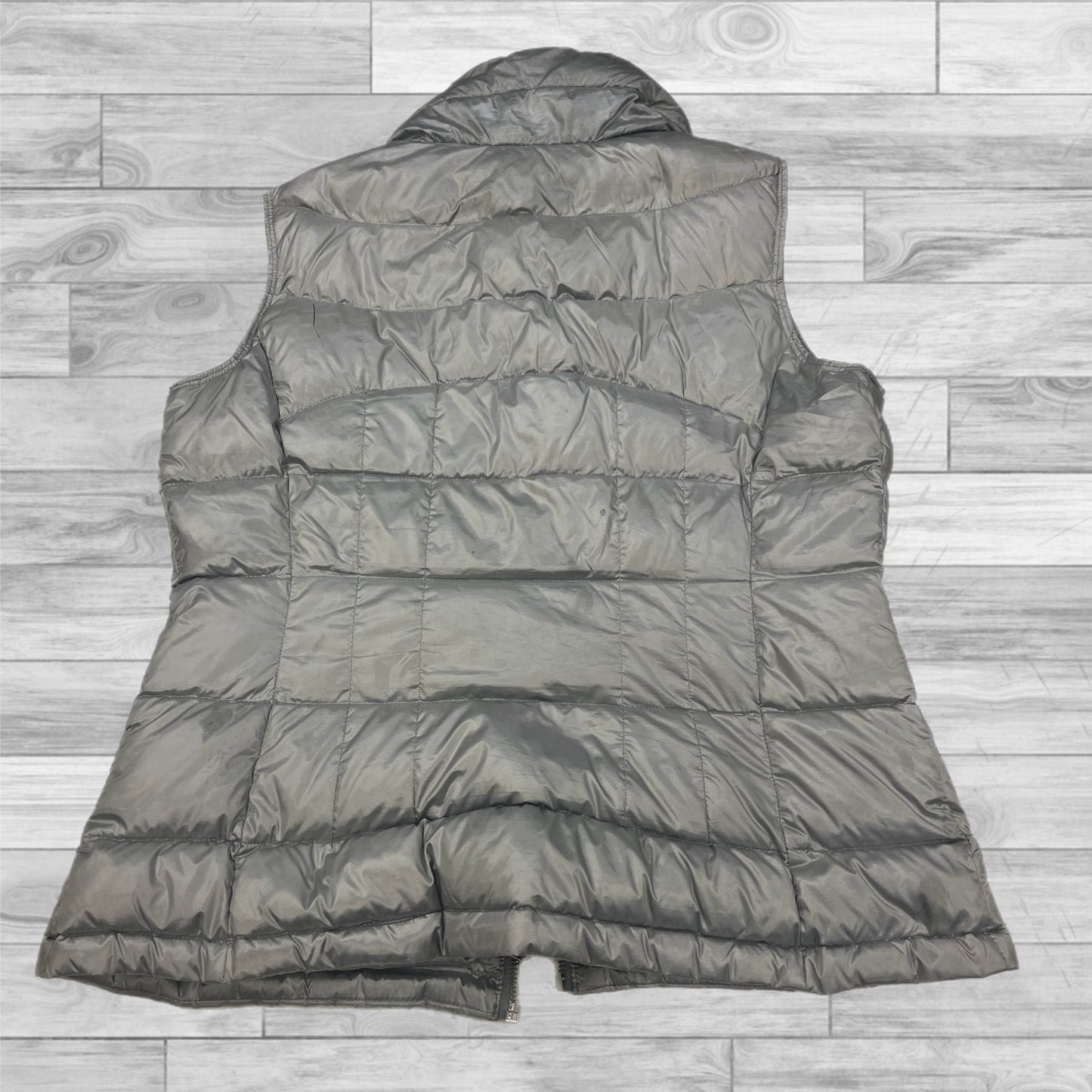 Vest Puffer & Quilted By Calvin Klein In Grey, Size: M