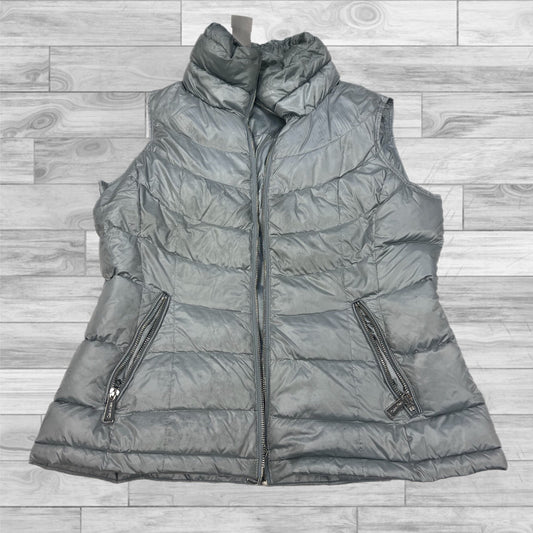 Vest Puffer & Quilted By Calvin Klein In Grey, Size: M