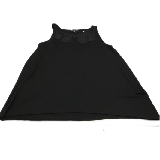 Top Sleeveless By Willi Smith In Black, Size: L