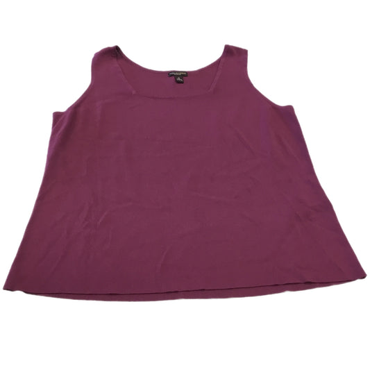 Top Sleeveless By Dana Buchman In Purple, Size: Xl