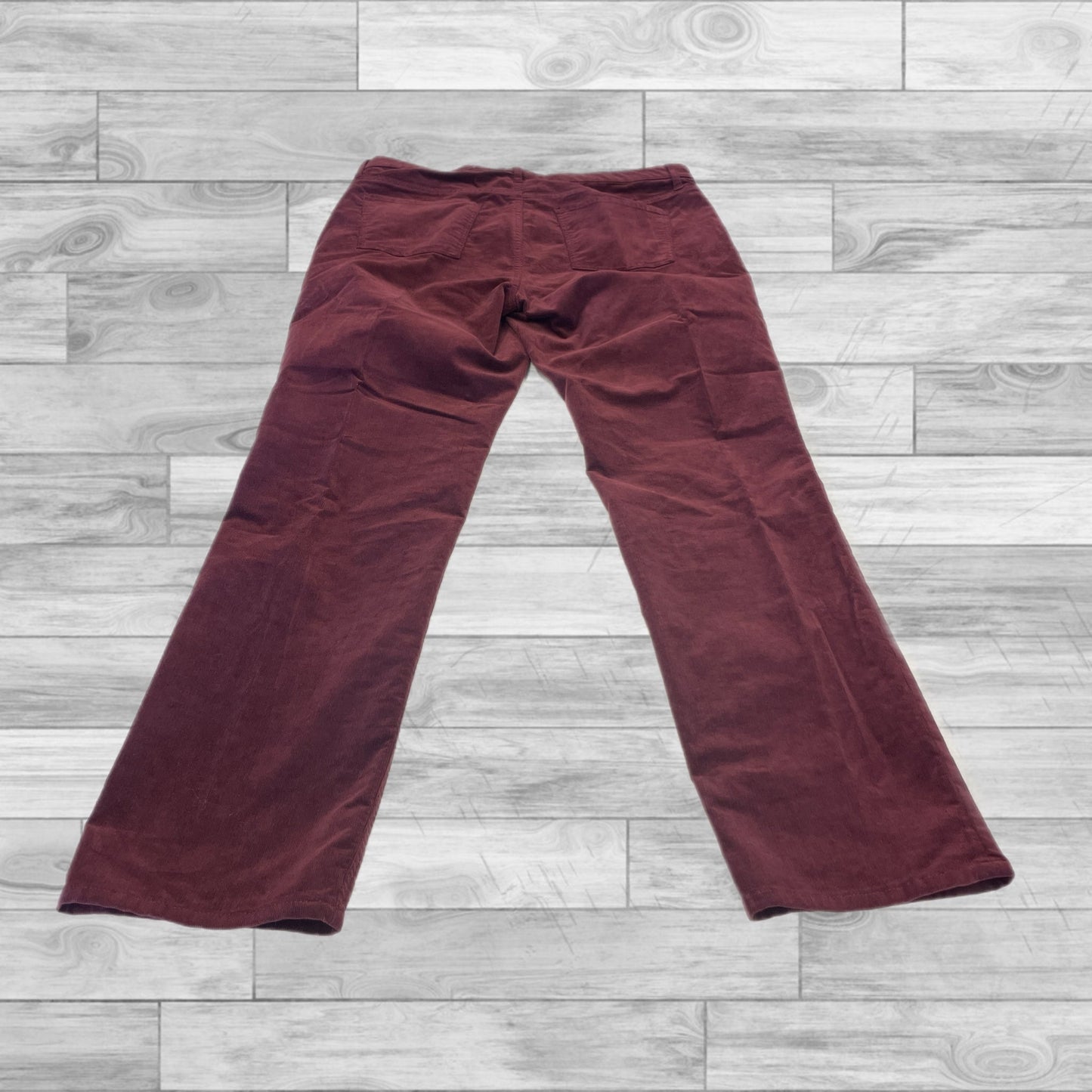 Pants Corduroy By Talbots In Maroon, Size: 16