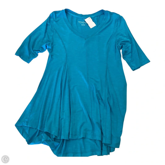 Top Short Sleeve By Soft Surroundings In Aqua, Size: Xs petites