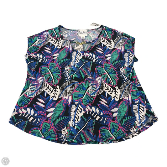 Top Sleeveless By New York Laundry In Floral Print, Size: M