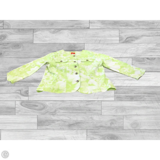 Jacket Other By Hearts Of Palm In Green & White, Size: 6