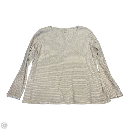 Top Long Sleeve By Talbots In Striped Pattern, Size: 2x