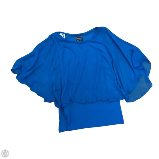 Top Short Sleeve By Coco Bianco In Blue, Size: M