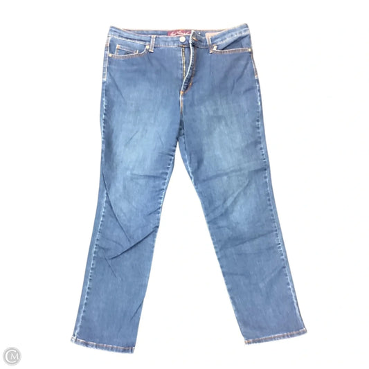 Jeans Straight By Gloria Vanderbilt In Blue, Size: 14
